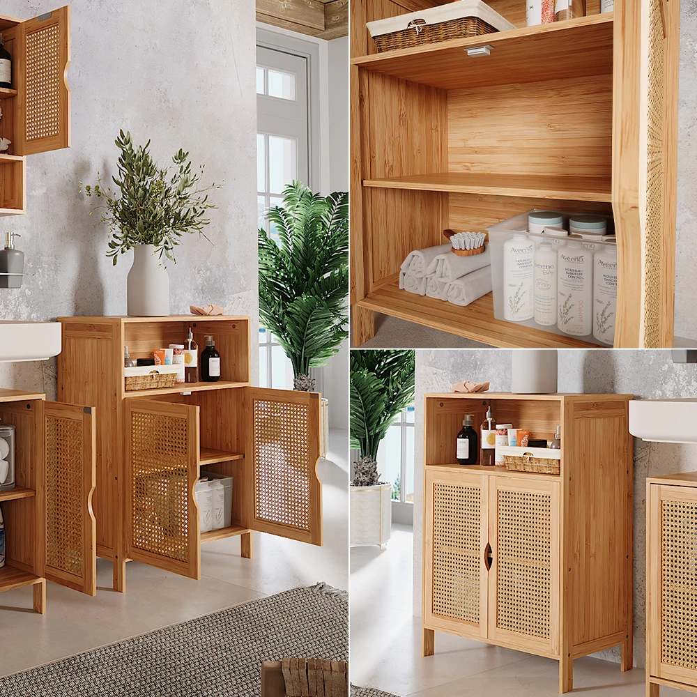 Vicco Midischrank Bambus 60 x 80 cm, Liora
