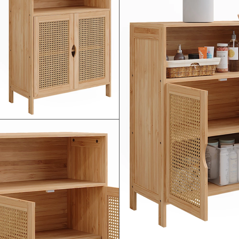 Vicco Midischrank Bambus 60 x 80 cm, Liora