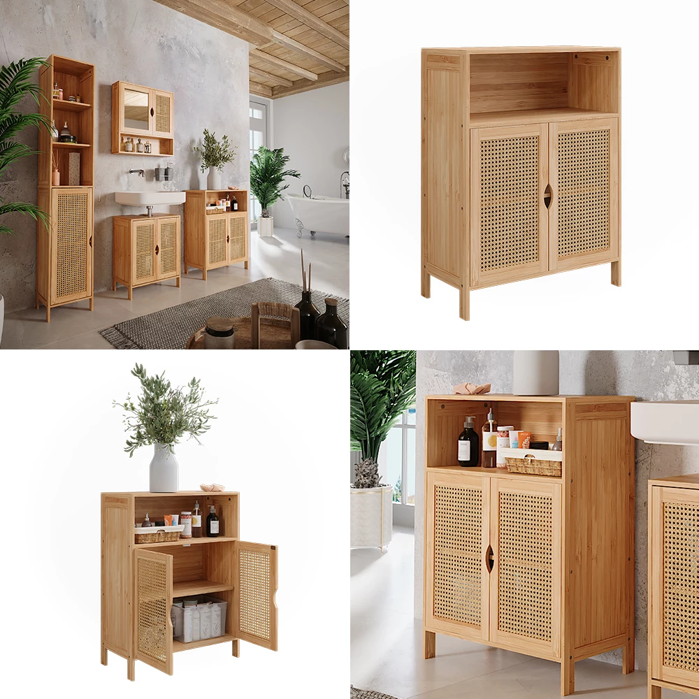 Vicco Midischrank Bambus 60 x 80 cm, Liora