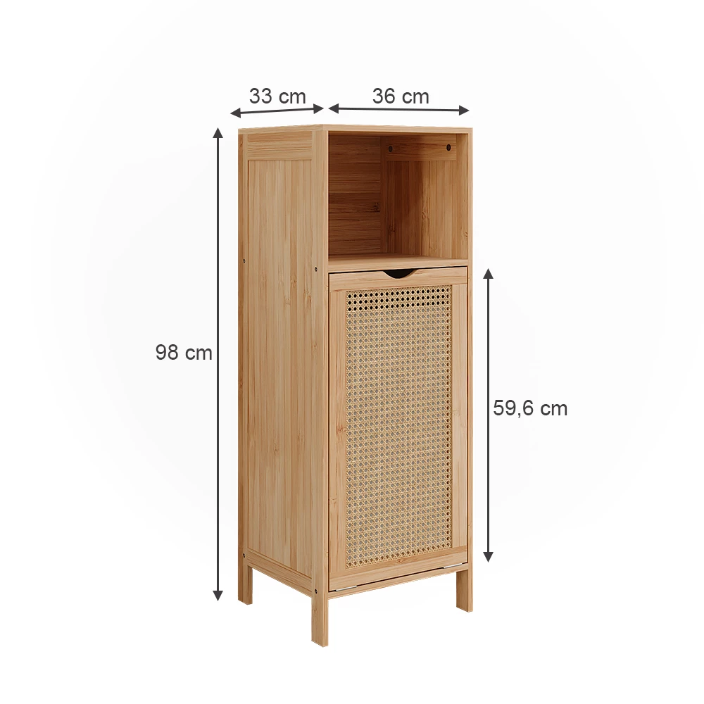 Vicco Fürdőszobaszekrény Bambusz 36 x 98 cm, Liora