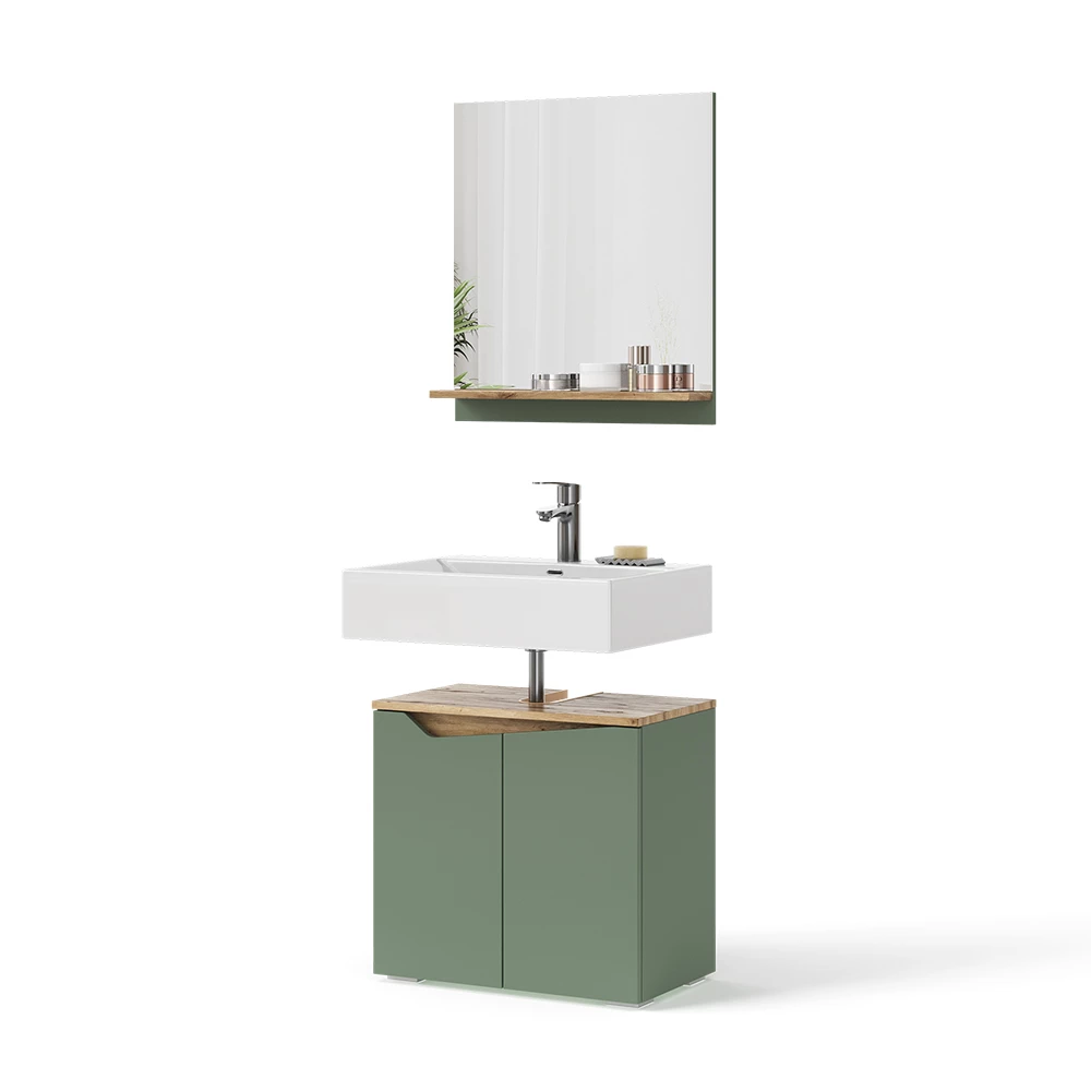 Vicco Badmöbel-Set Grün/Artisan 2 Teile, Marelle