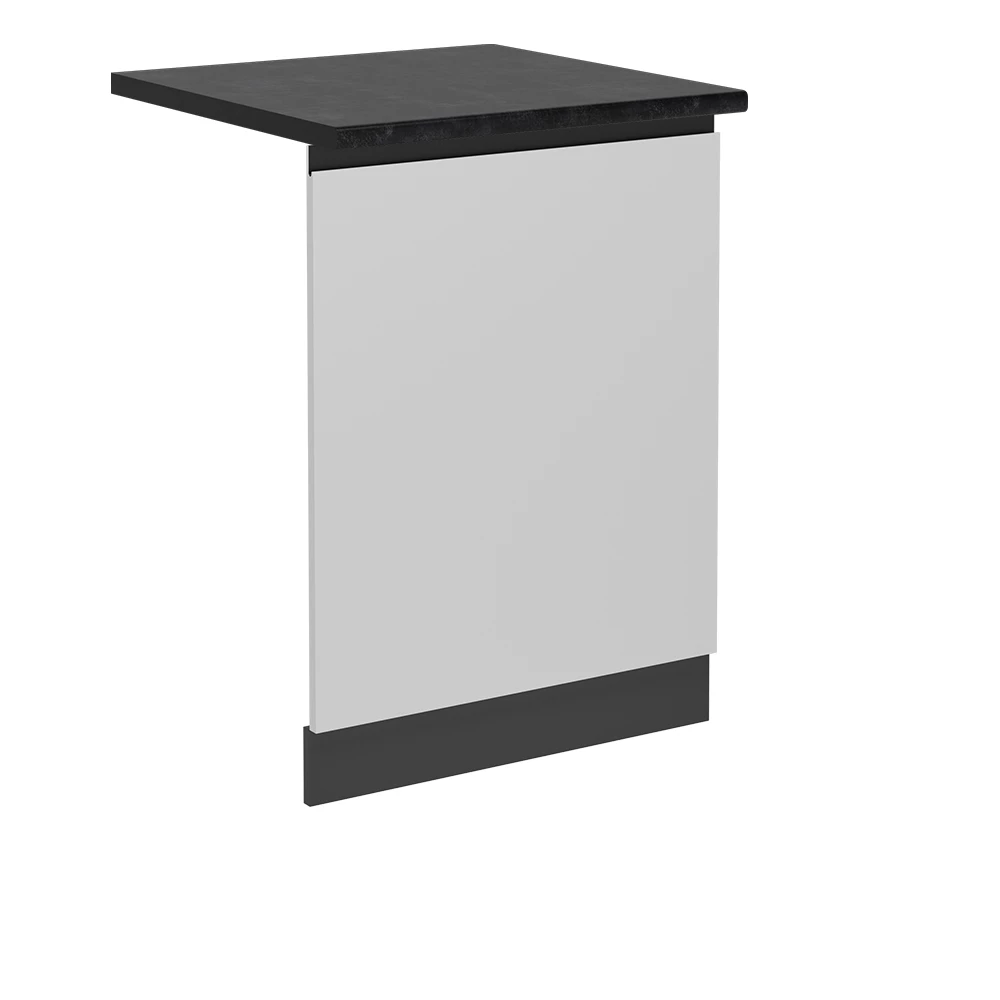 Façade De Lave-vaisselle Vicco R-Line 60 Cm, Couleur Anthracite Chêne, Neuve