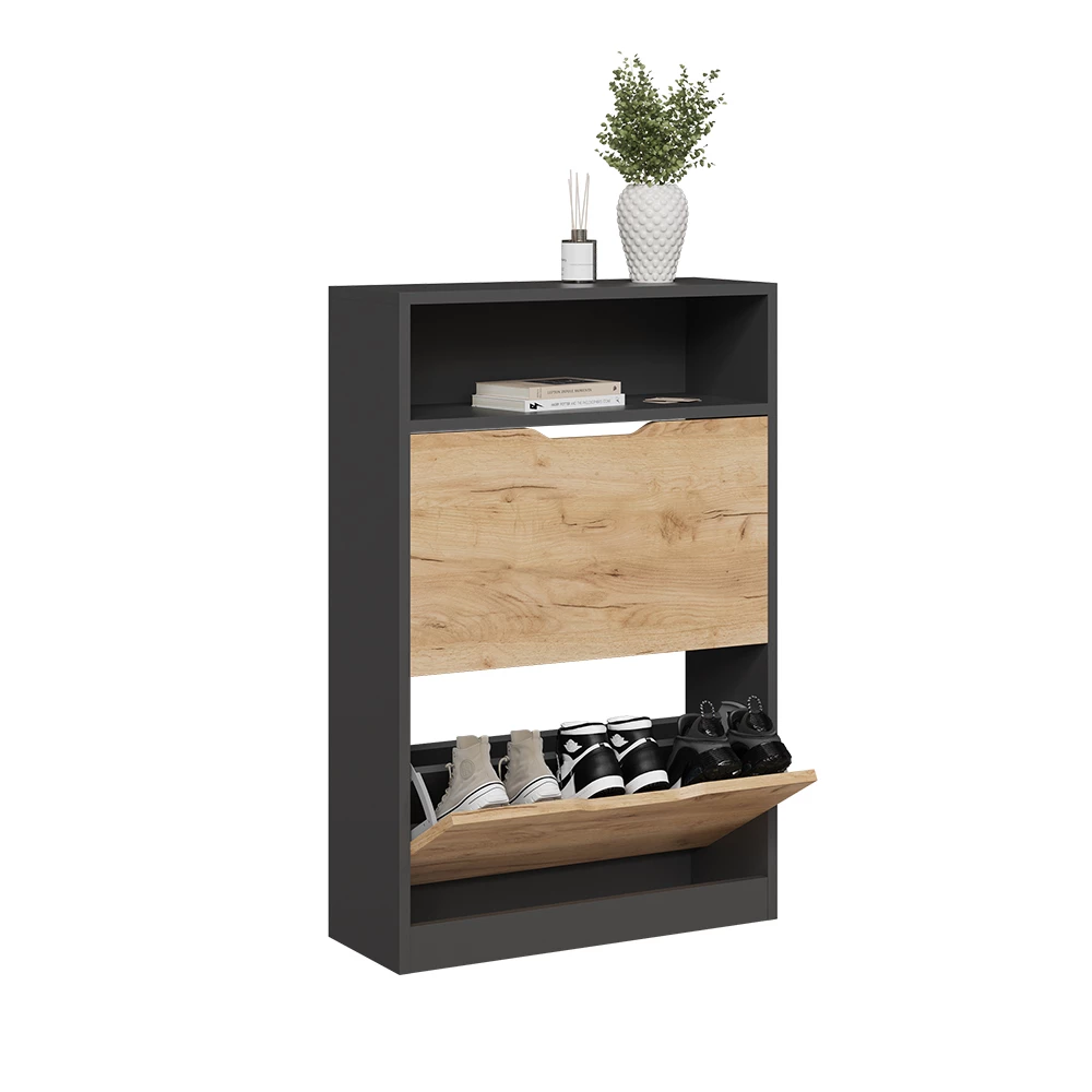 Vicco Antracit/gylden eg 22 x 89.5 cm med 2 rum, Luca