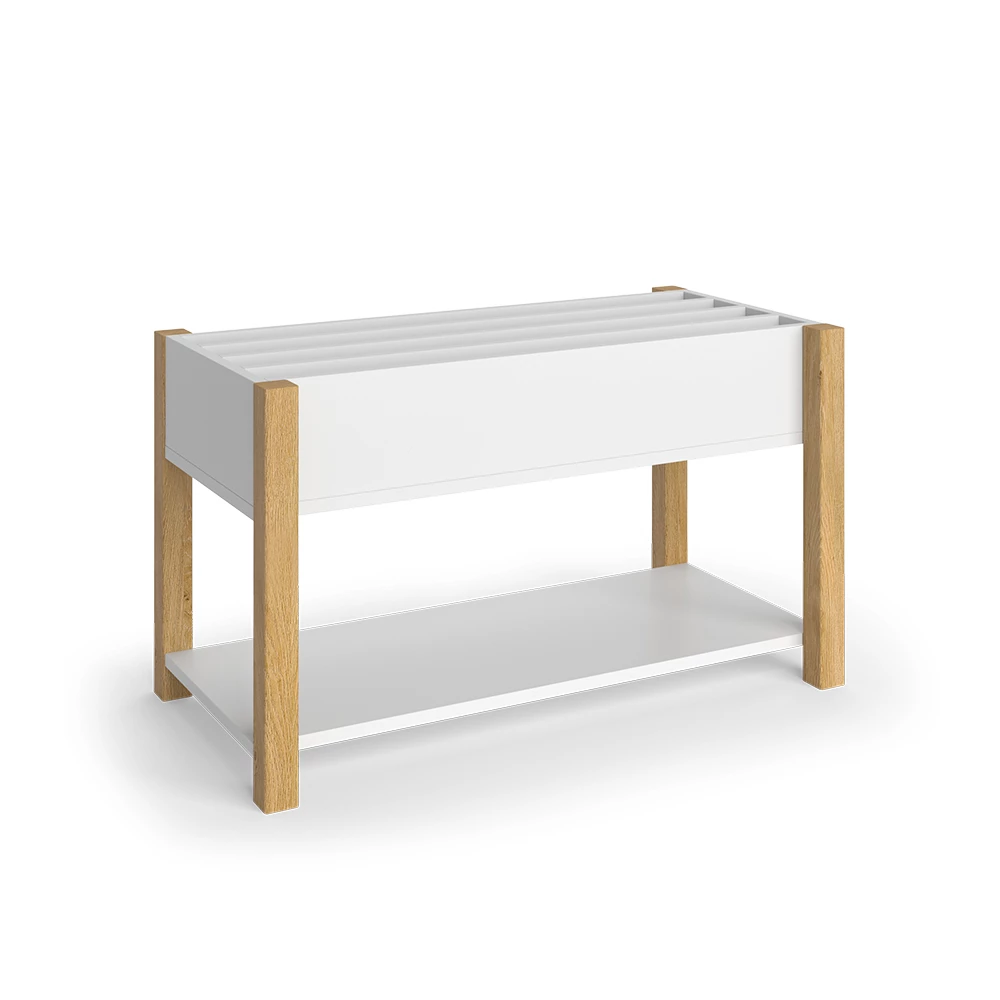 Vitalispa Børnehylde Hvid/eg 80 x 46 cm, Malia