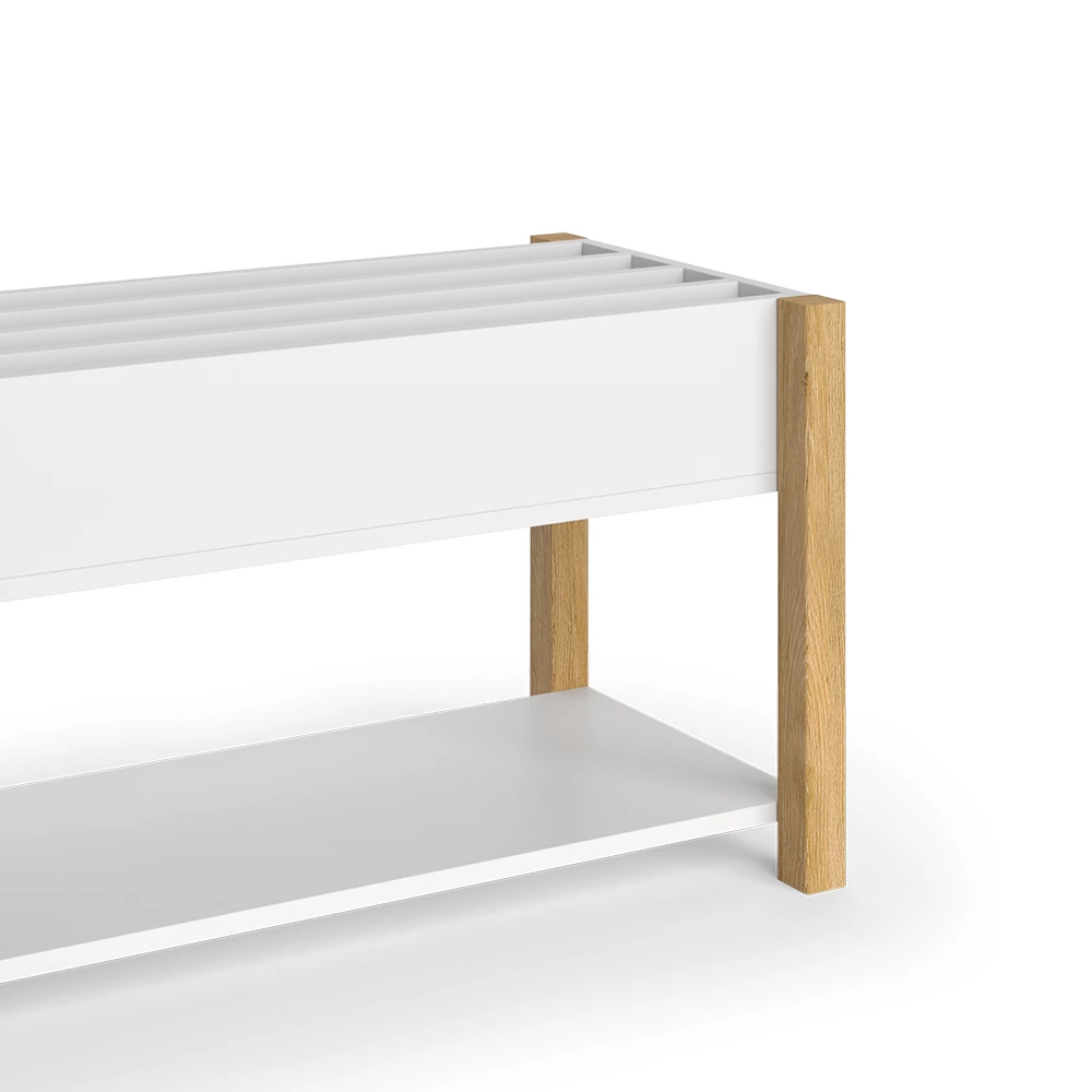 Vitalispa Scaffale per bambini Bianco/quercia 80 x 46 cm, Malia