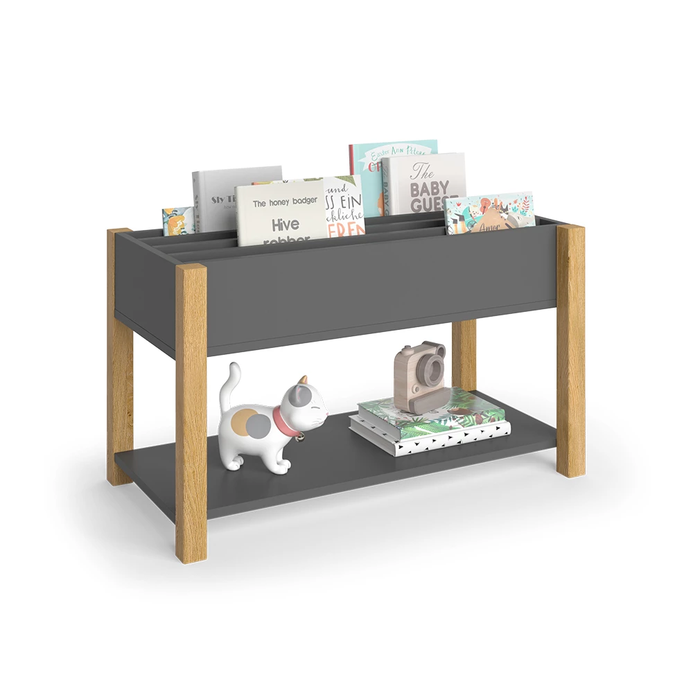 Vitalispa Bibliothèque enfant gris/chêne 80x46cm, Malia