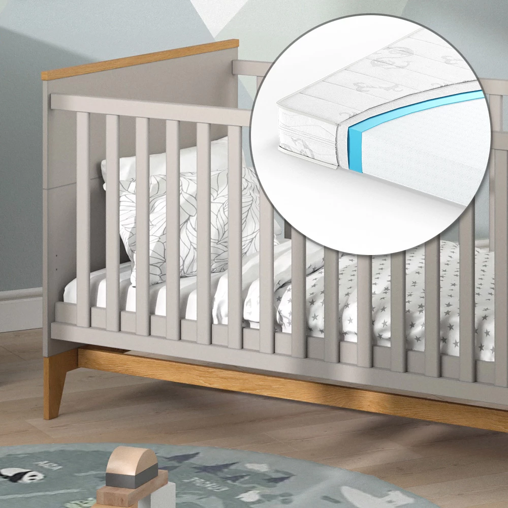 Vitalispa Kinderbett Cashmere-Eiche 143.2 x 81 cm, mit Matratze, Malia