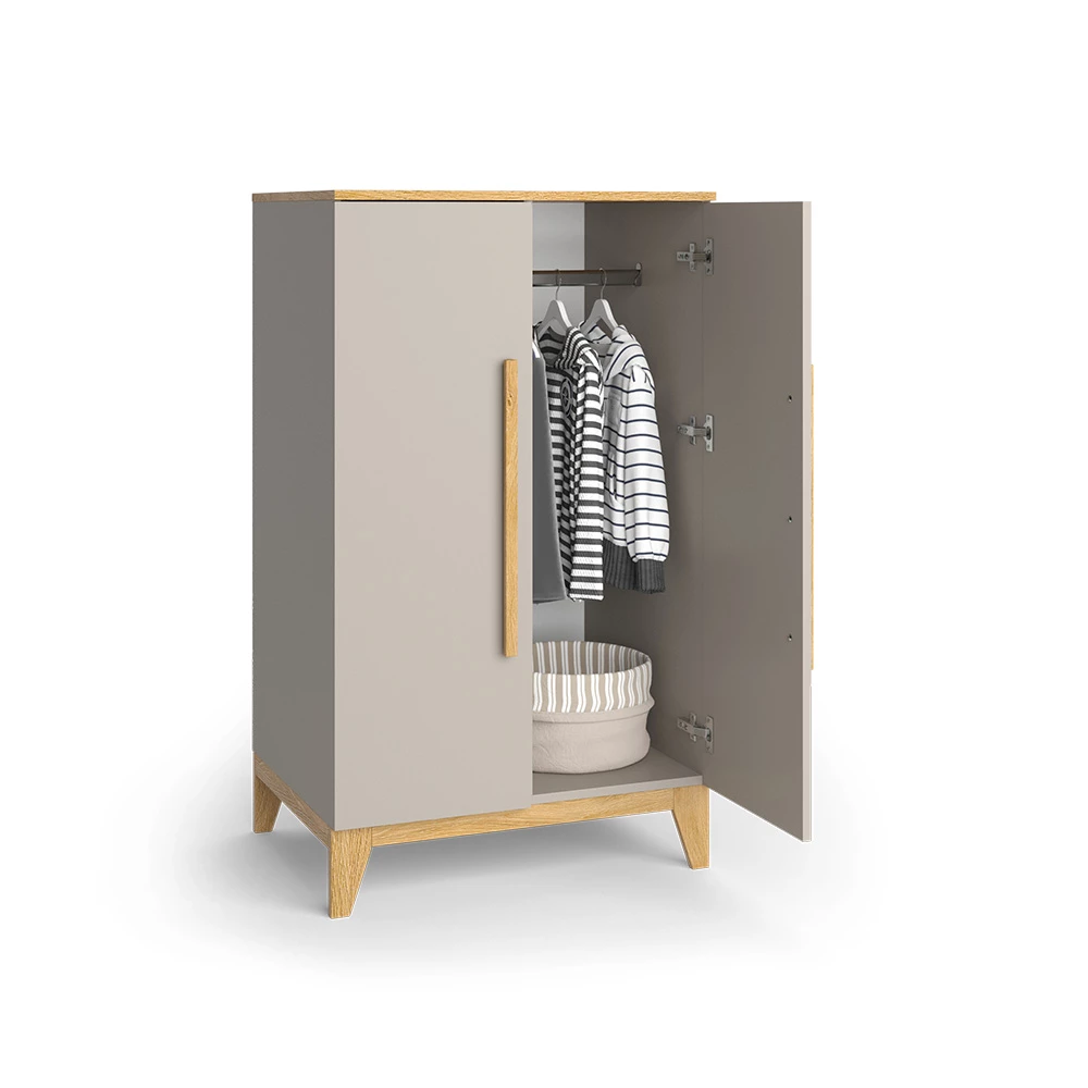 Vitalispa Kinderkleiderschrank Cashmere-Eiche 70 x 120 cm, Malia