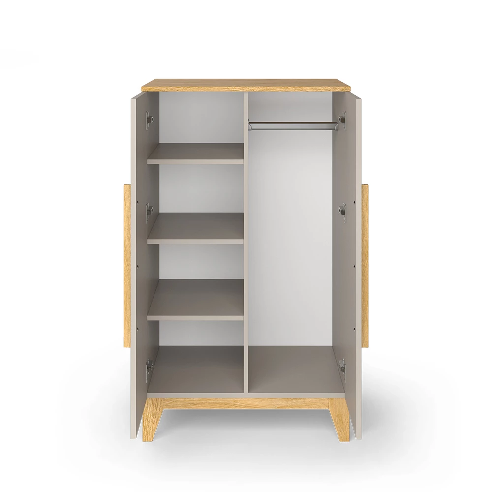 Vitalispa Kinderkleiderschrank Cashmere-Eiche 70 x 120 cm, Malia