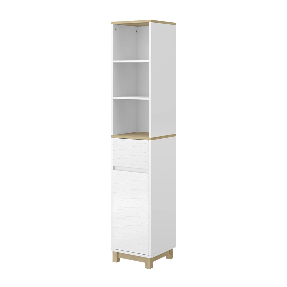 Vicco Mobili da bagno "Livia", Bianco, 30 x 151 cm con cassetti