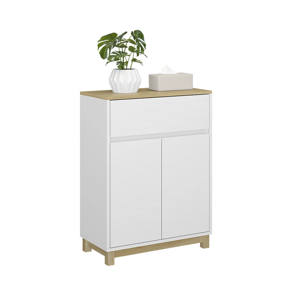 Vicco Midischrank "Livia", Weiß, 60 x 80 cm mit Schublade