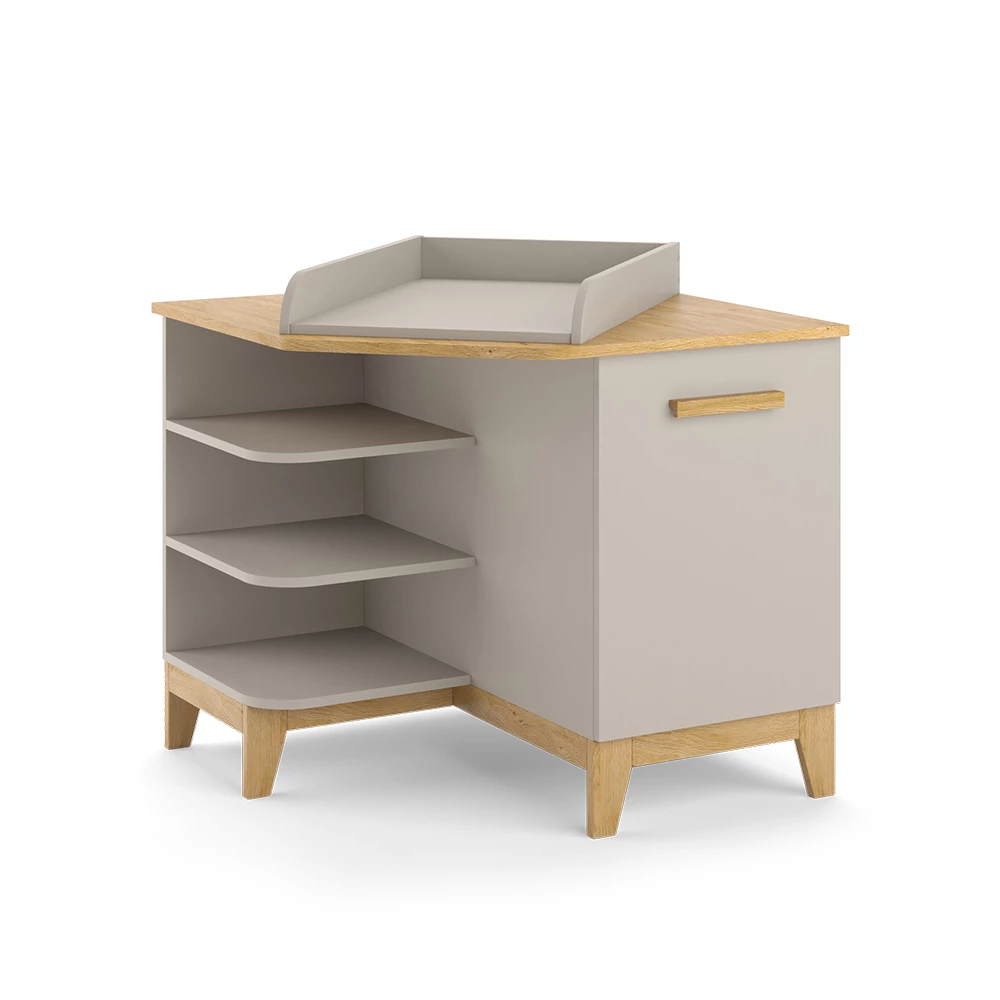 Vitalispa Wickelkommode Cashmere-Eiche 85 x 85.2 cm mit Tür, Malia