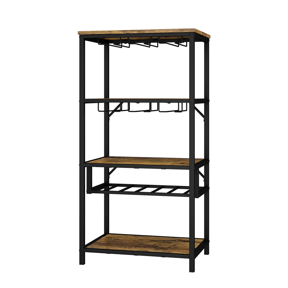 Vicco Portavino Rovere rustico con portabicchieri, Vela