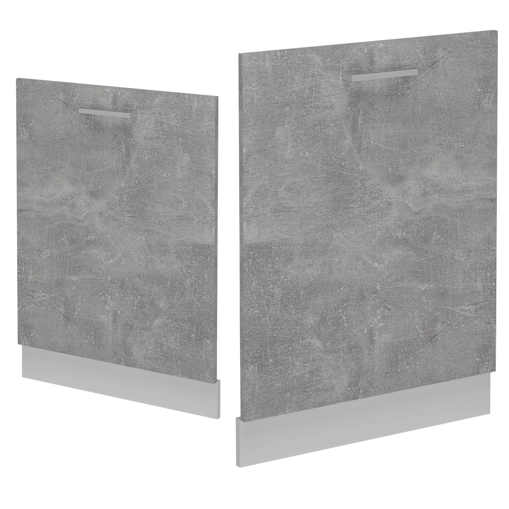 Frontpaneel in Beton on white background with decorative elements
