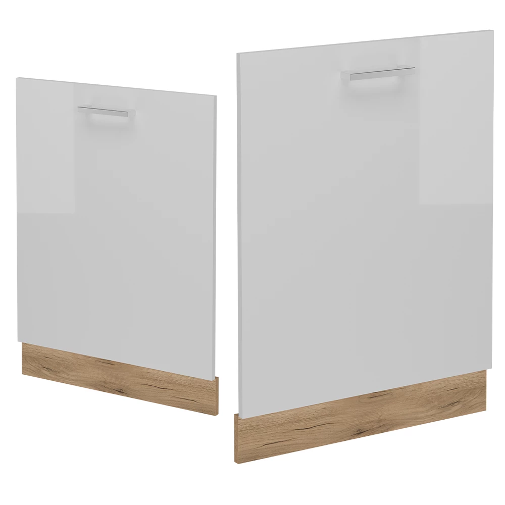 Pannello frontale in Bianco lucido on white background with decorative elements