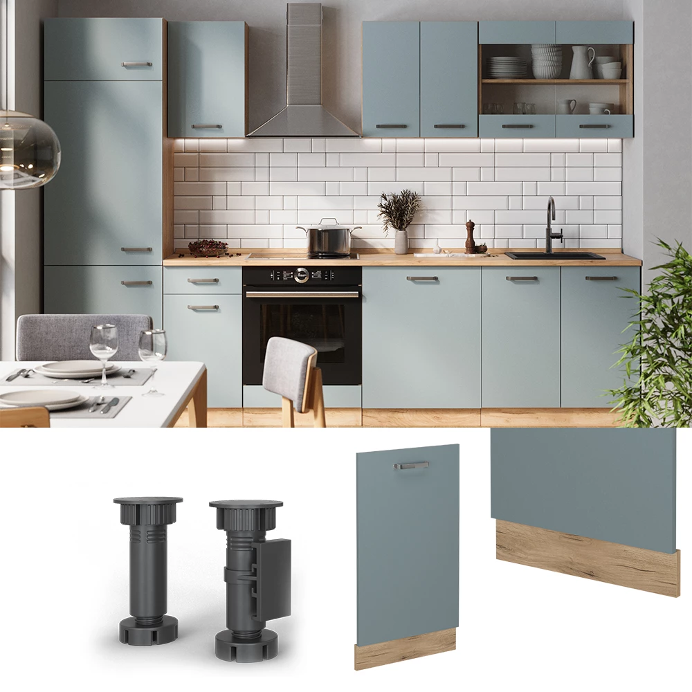 Vicco Mosogatógép fedél Kékesszürke 45 cm munkalap nélkül, R-Line