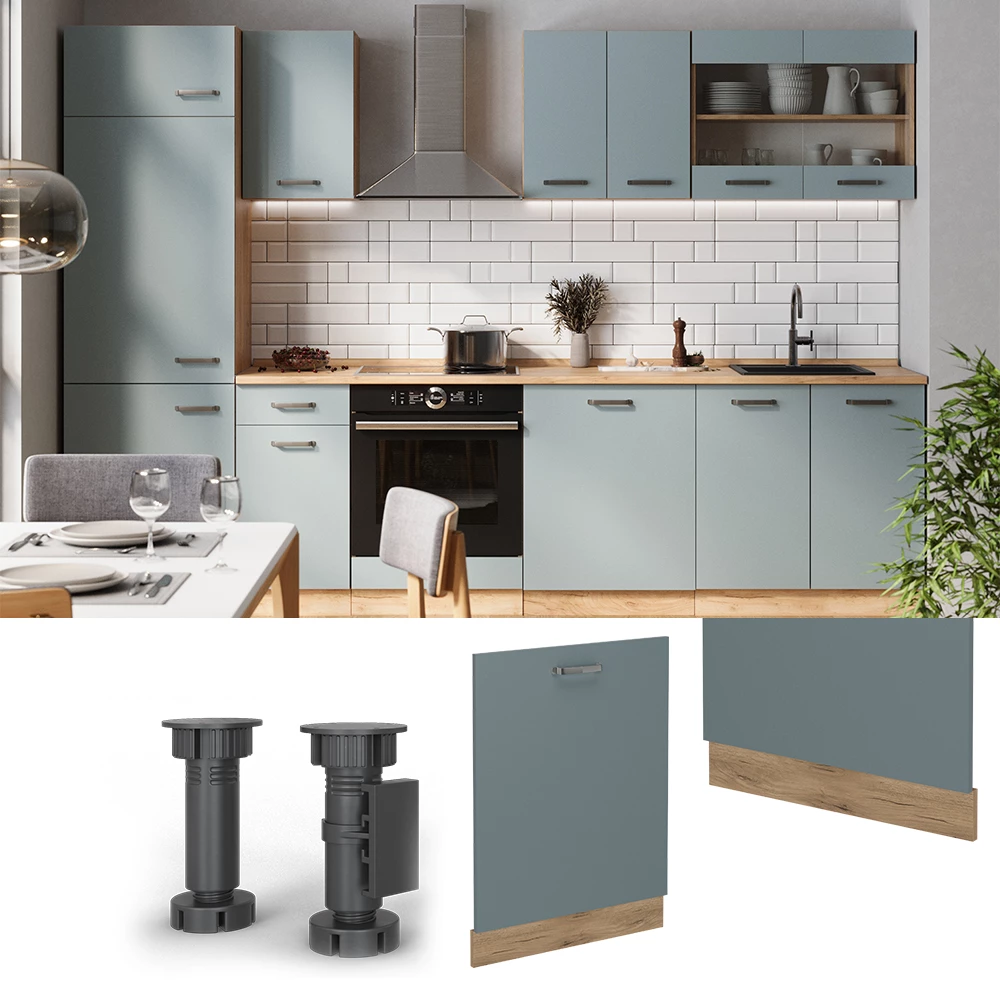 Geschirrspülblende in Azul-cinza on white background