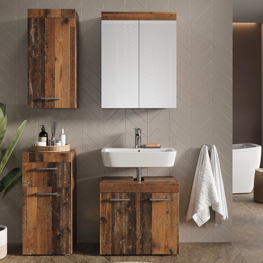 Vicco Armadio a muro universale Oldstyle 37 x 77 cm, Luna