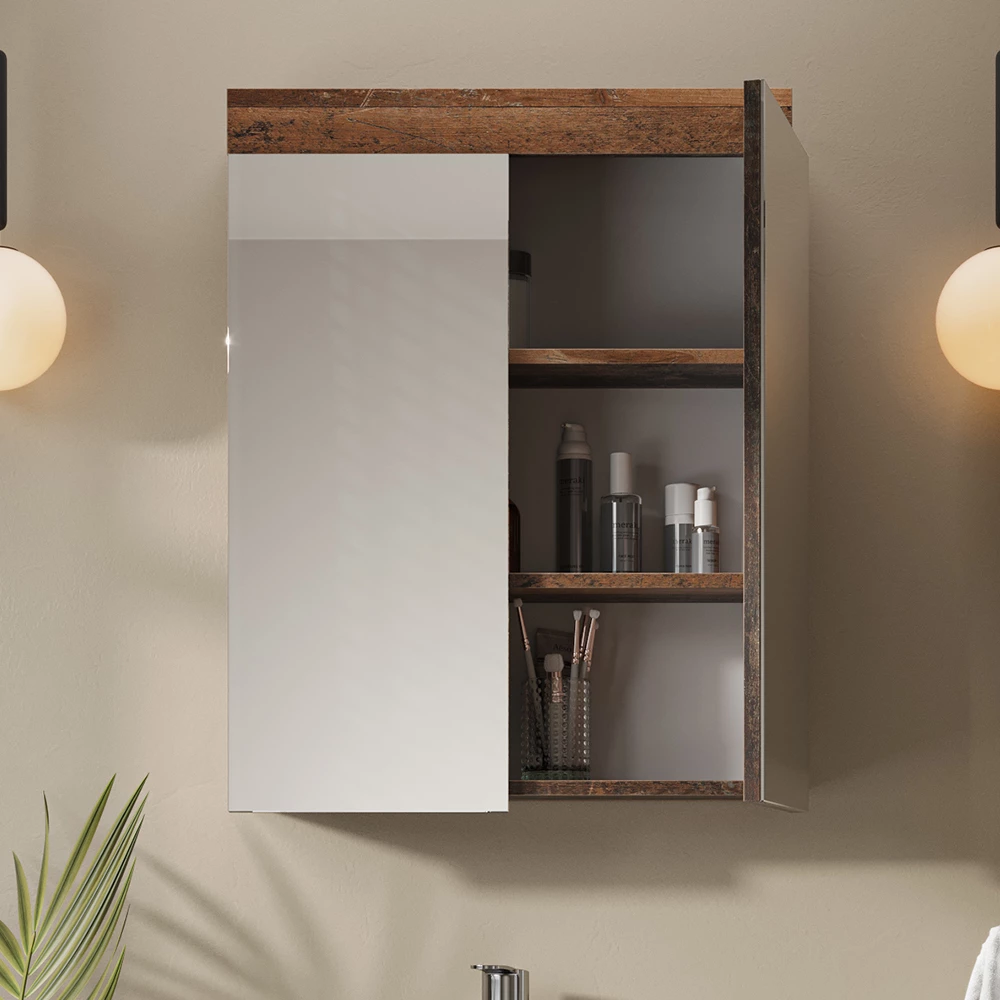 Vicco Badkamerspiegelkast Oldstyle 60 x 77 cm, Luna