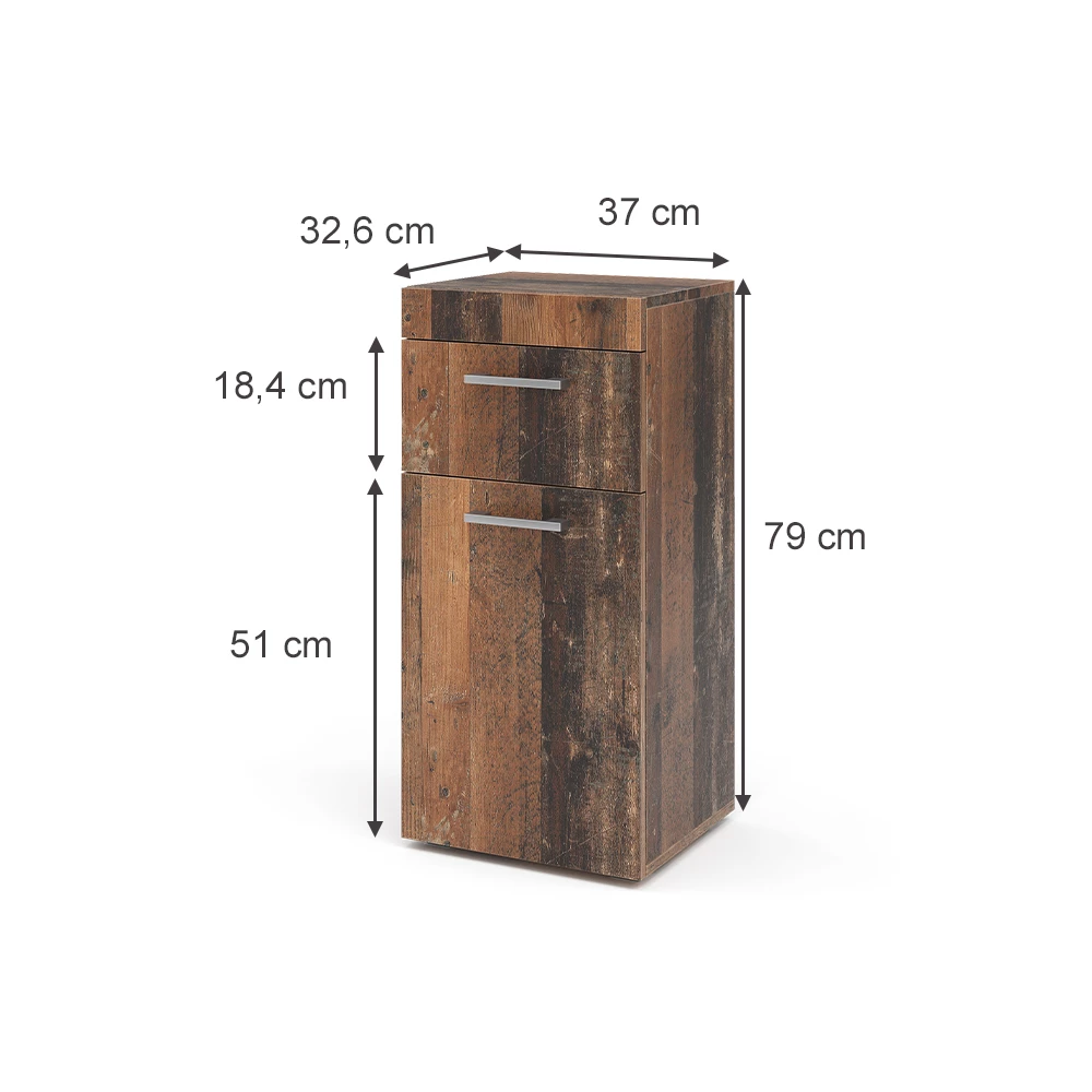 Vicco mobiletto bagno Oldstyle 37 x 79 cm, Luna