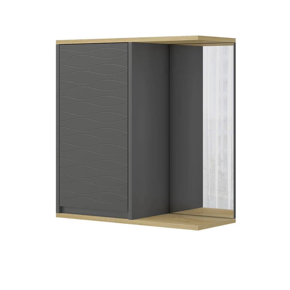 ViccoBadezimmerspiegelschrank"Livia",antracite ,60x63 cm