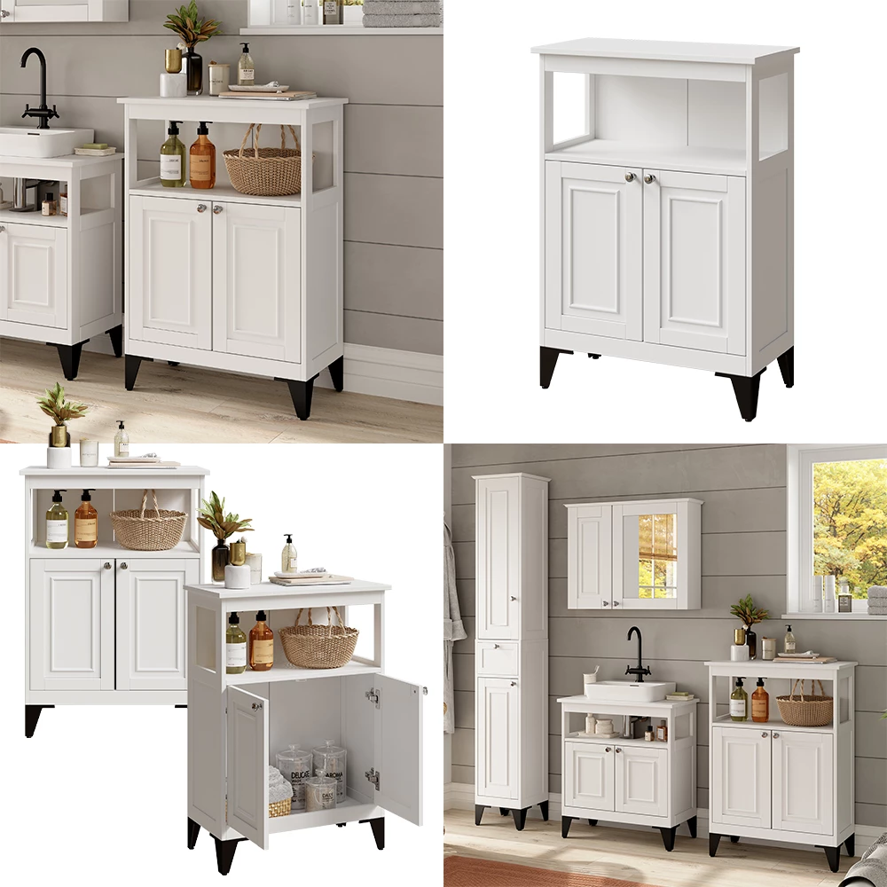 Vicco Midischrank Weiß 60 x 85 cm, Vanity