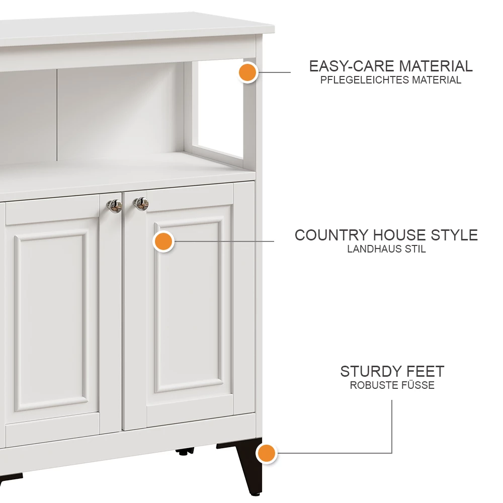 Vicco Midischrank Weiß 60 x 85 cm, Vanity