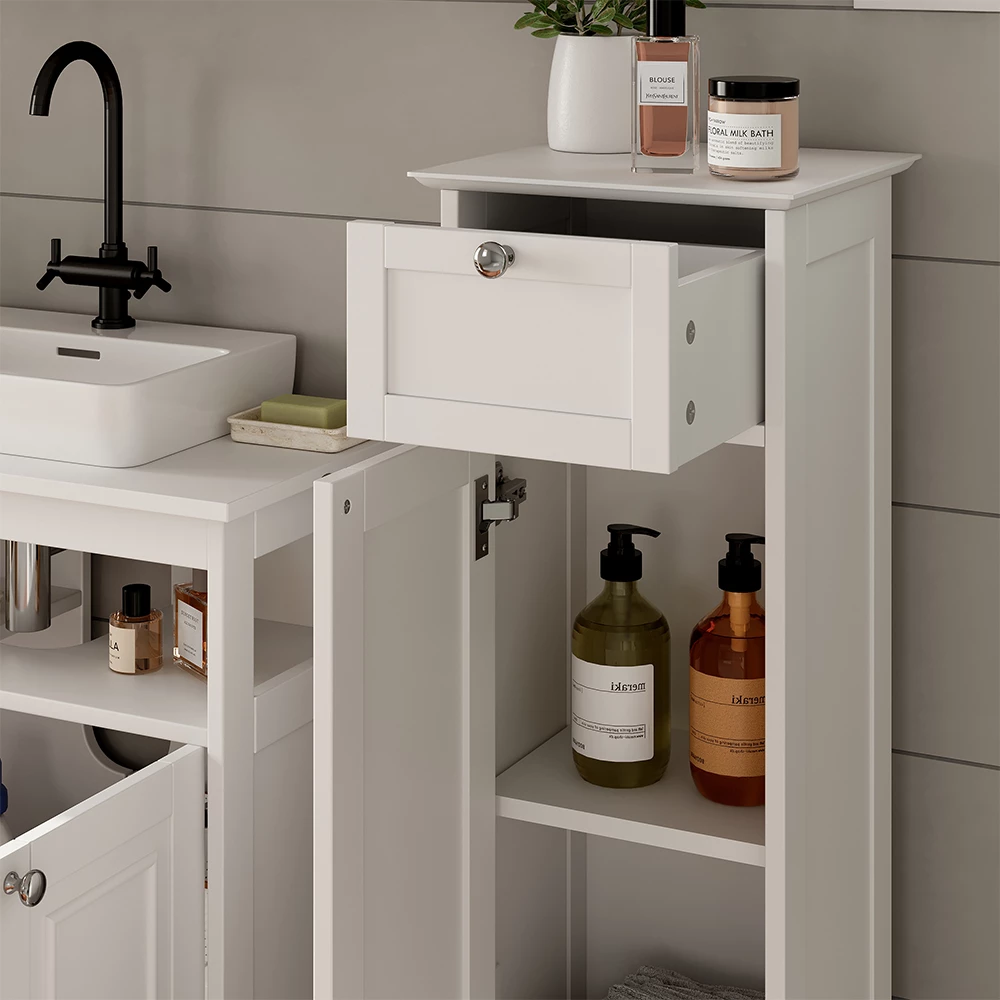 Vicco cassettiera da bagno Bianco 32 x 92 cm con cassetto, Vanity