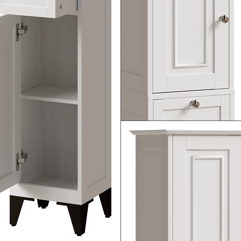 Vicco Mobile alto Bianco 32 x 175 cm, Vanity
