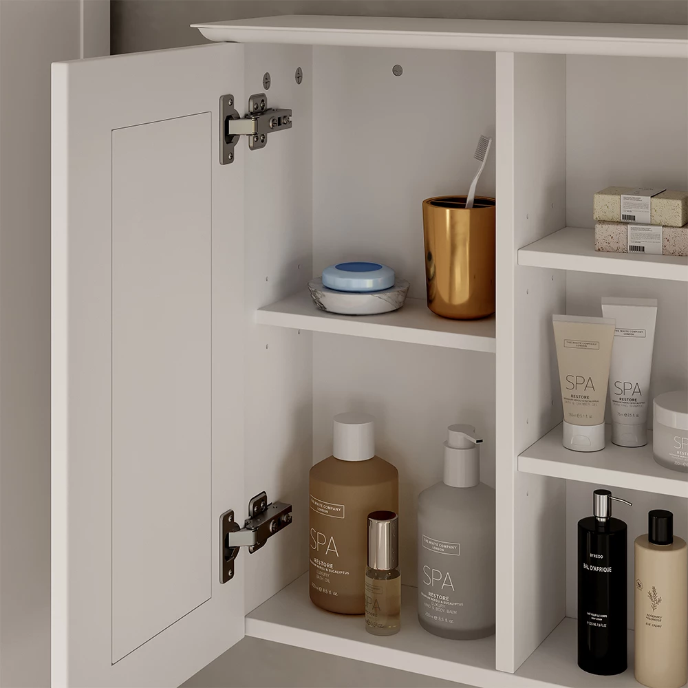 Vicco Badspiegelschrank Weiß 68 x 51 cm, Vanity