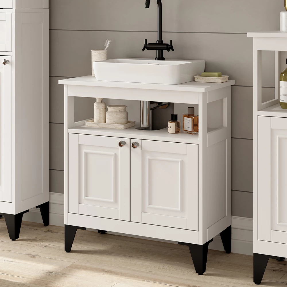 Vicco Wastafelonderkast Wit 60 x 65 cm, Vanity