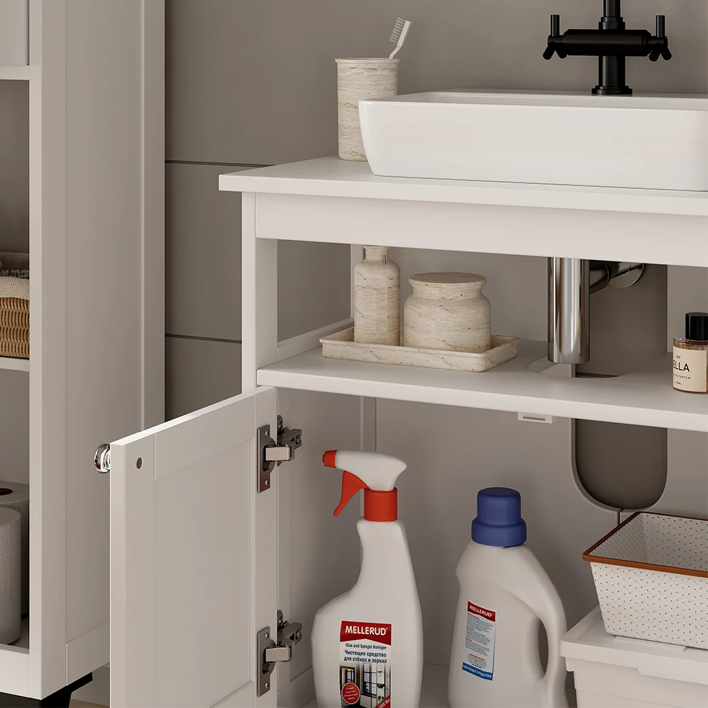 Vicco Wastafelonderkast Wit 60 x 65 cm, Vanity
