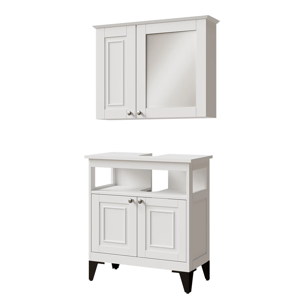 Vicco Badkamermeubelset Wit 2 delen, Vanity