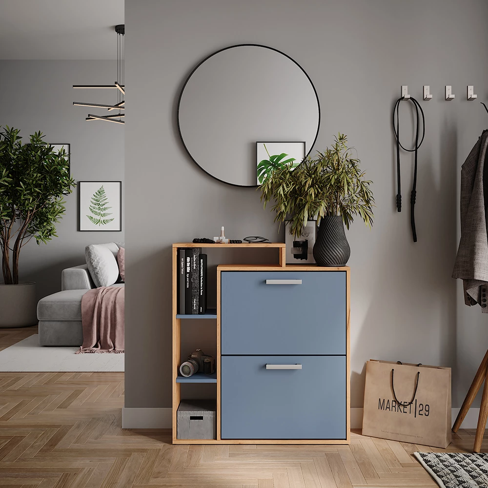 Vicco Skokurv Goldkraft eg/blå 80 x 90 cm, Orlando