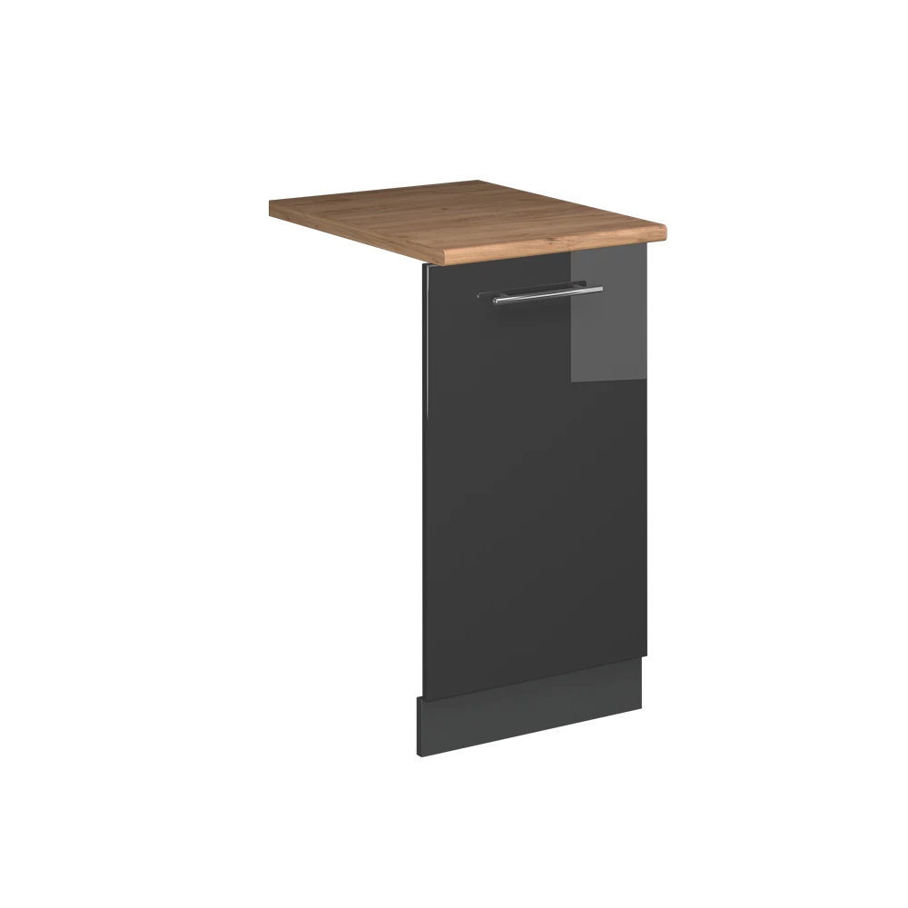 Vicco Geschirrspülblende "Fame-Line", visoki sjaj antracita, 45 cm , RP Hrast