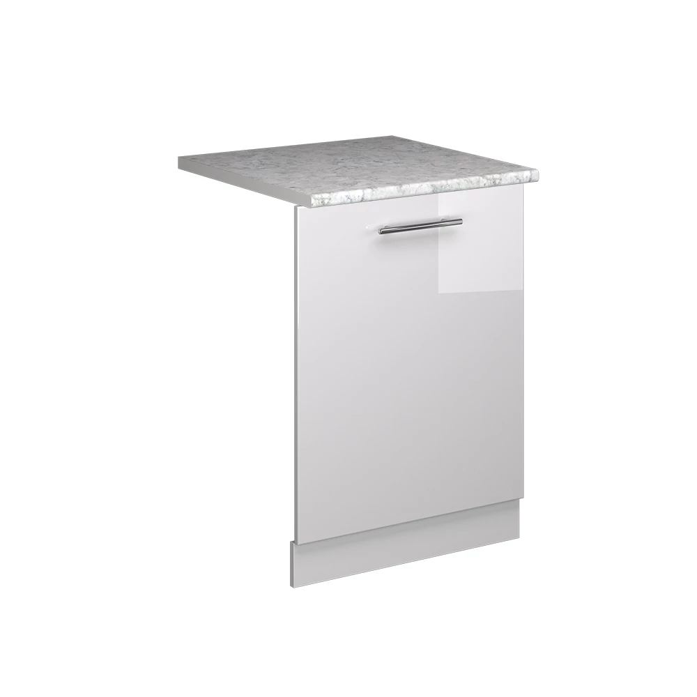 Vaatwasserfrontpaneel in Wit Hoogglans on white background