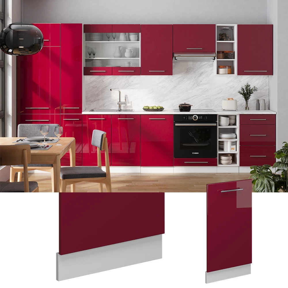 Vicco Geschirrspülblende "Fame-Line", sjajni bordo, 45 cm bez radne ploče