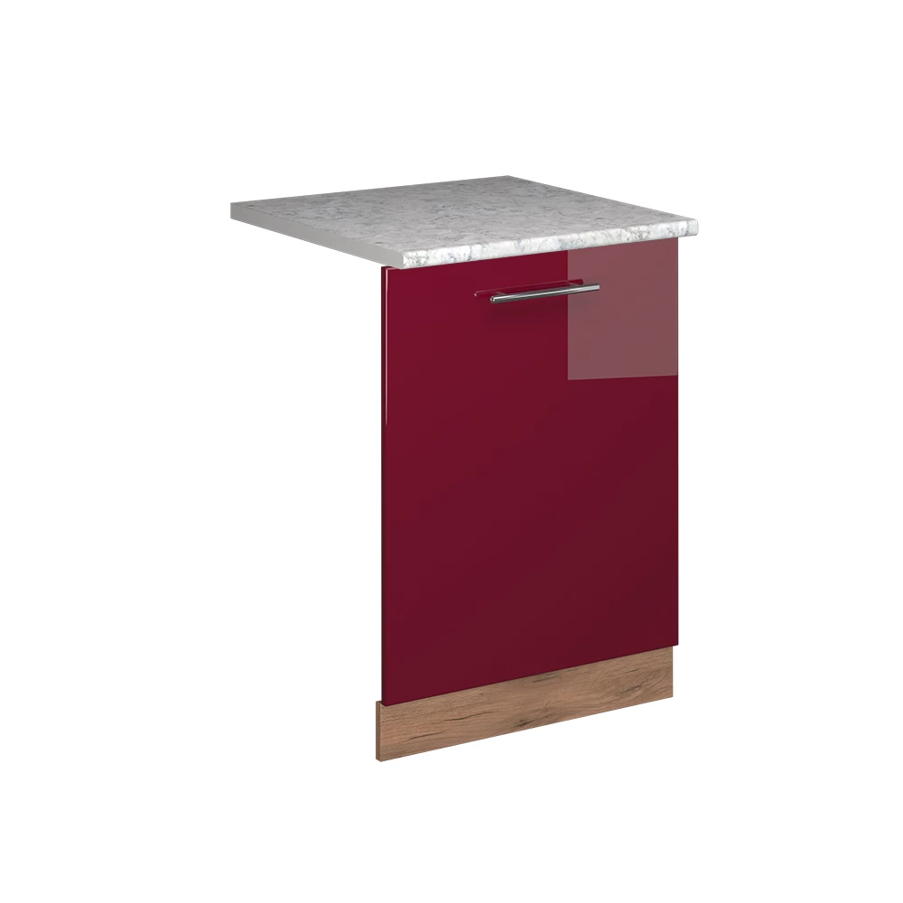 ViccoPanou frontal pentru mașina de spălat vase"Fame-Line",Bordeaux lucios ridicat ,60cm, AP Marmură