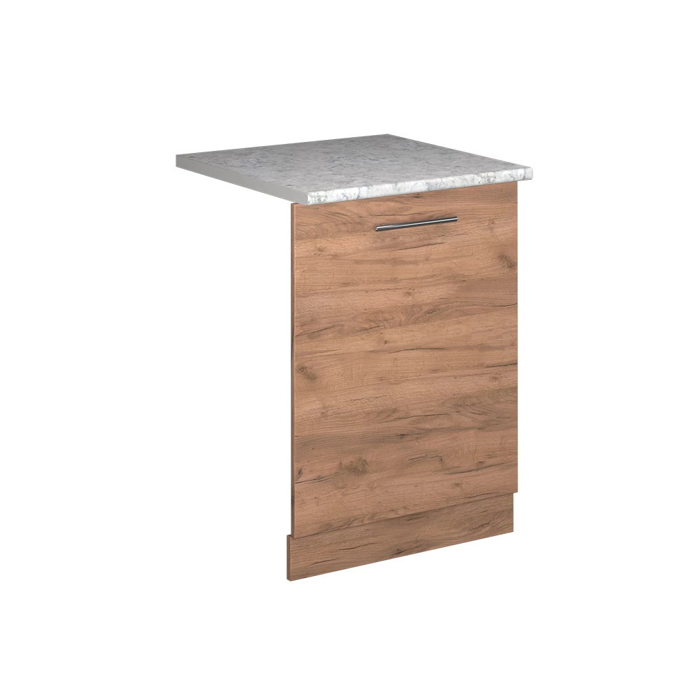 Vaatwasserfrontpaneel in Krachtige eik goud on white background