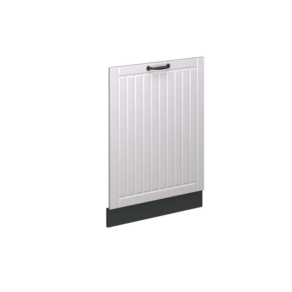 Façade Lave-vaisselle Fame-Line 45cm Pour Meuble Cuisine - Style Rustique Blanc/vert/or - Vicco