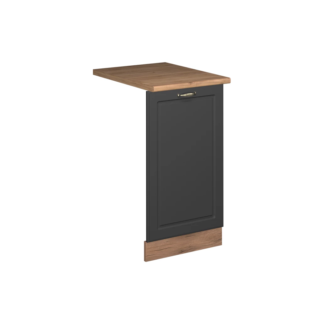 ViccoPanou frontal pentru mașina de spălat vase"Fame-Line",Casă de țară antracit-aur ,45cm, AP Stejar
