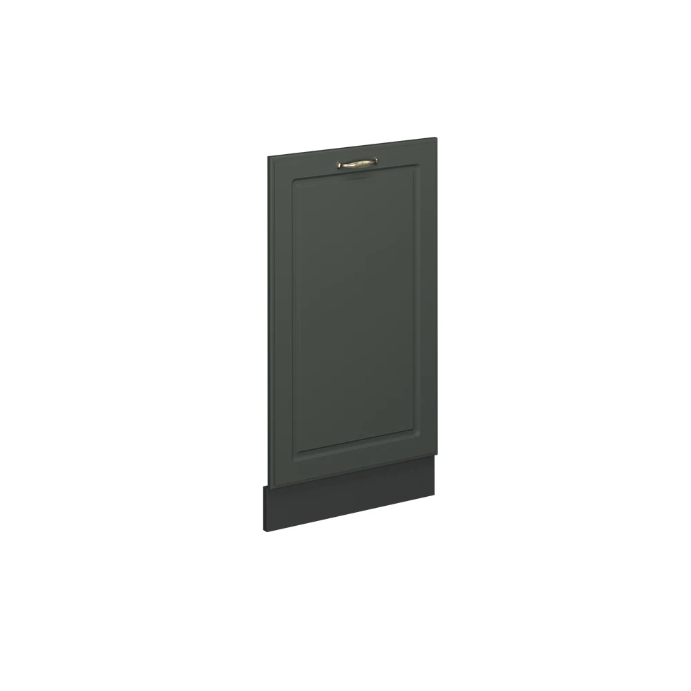 Pannello frontale della lavastoviglie in Verde-oro Country House on white background