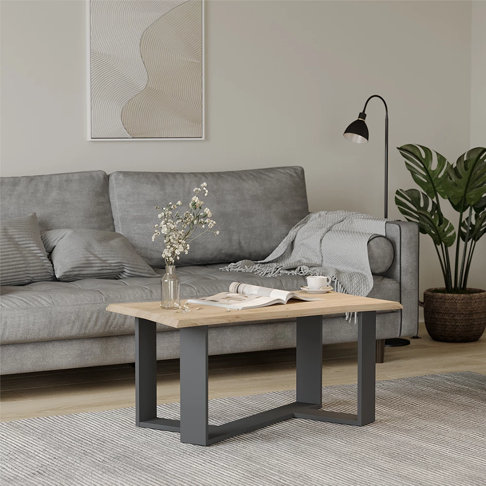 Vicco Miza za kavo Zlati hrast z močjo 90 x 50 cm, Arne