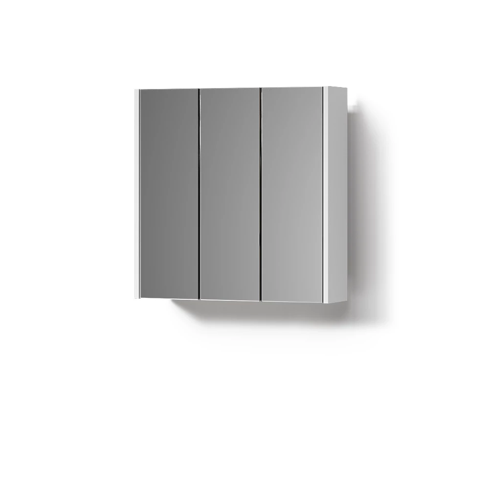 Badspiegelschrank in Weiß auf weißem Hintergrund