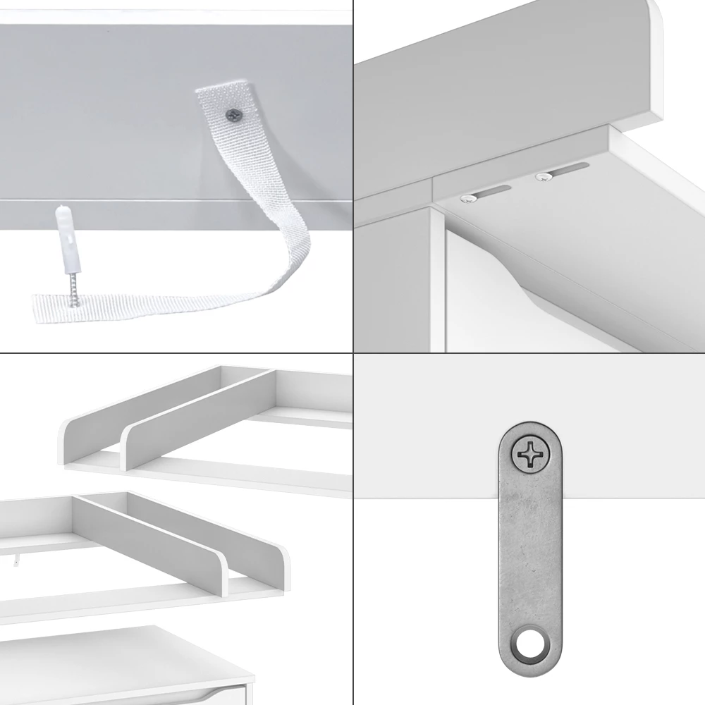 Vicco Accessorio per il fasciatoio Bianco 80 x 76 cm, Wicko