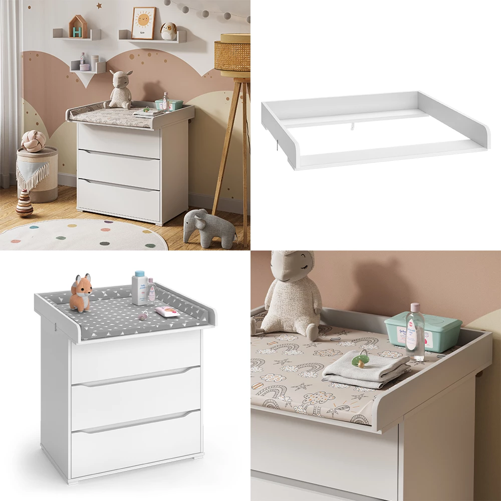 Vicco Aankleedhulpstuk Wit 80 x 76 cm, Wicko