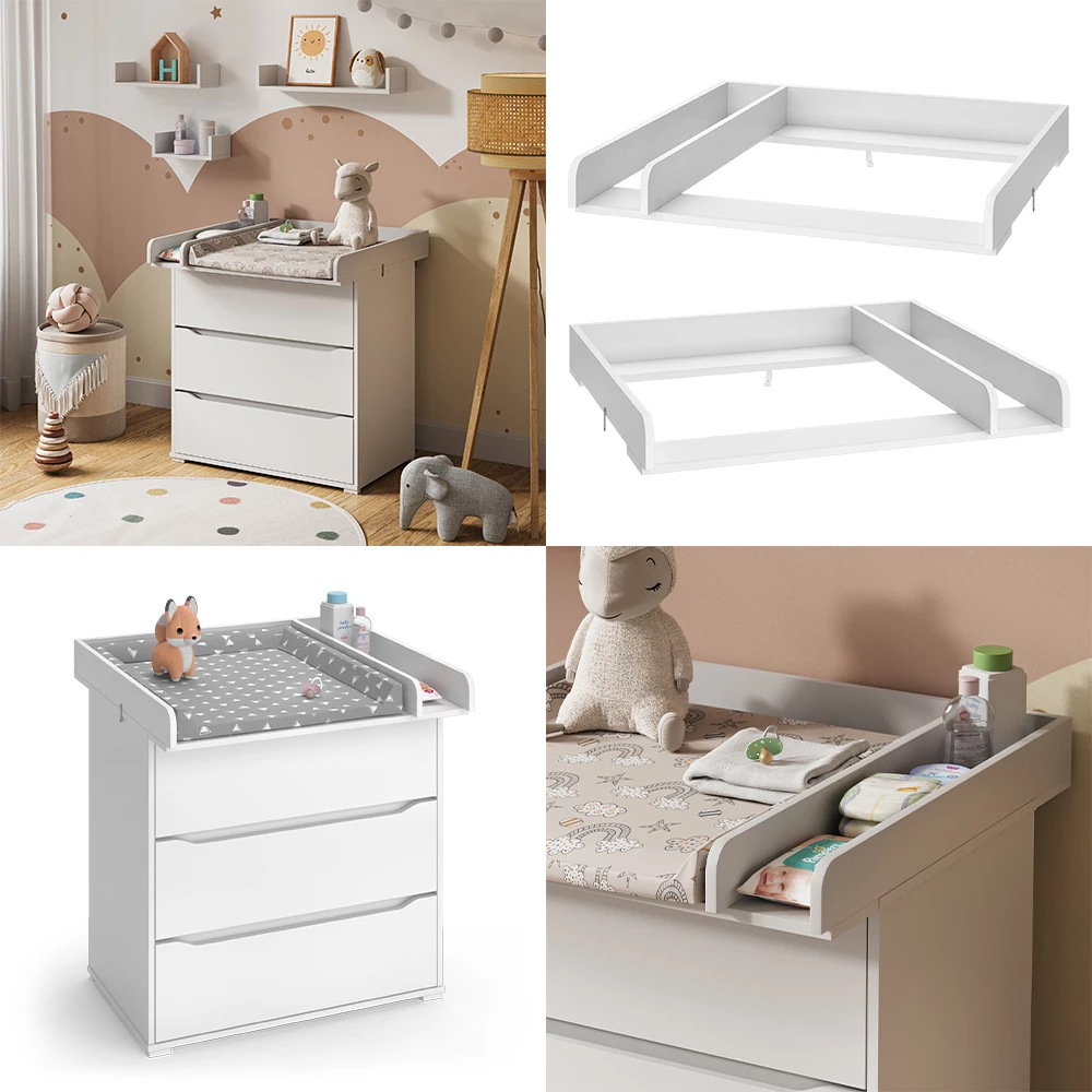 Vicco Accessorio per il fasciatoio Bianco 80 x 76 cm, Wicko