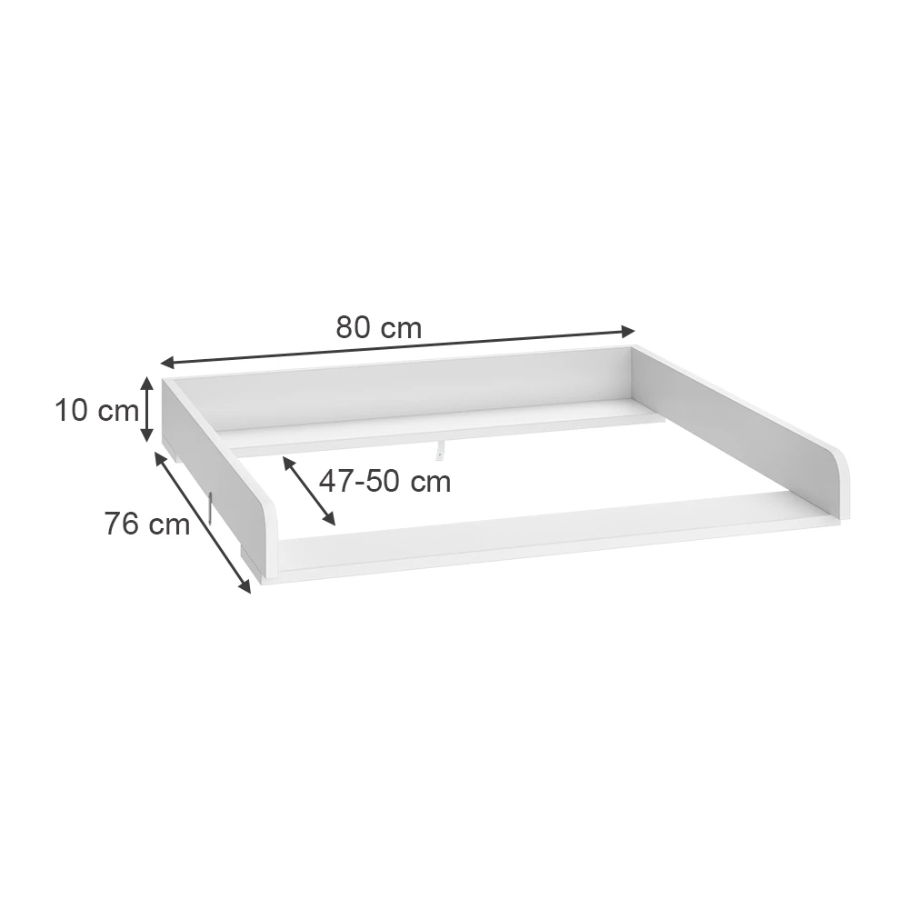 Vicco Aankleedhulpstuk Wit 80 x 76 cm, Wicko