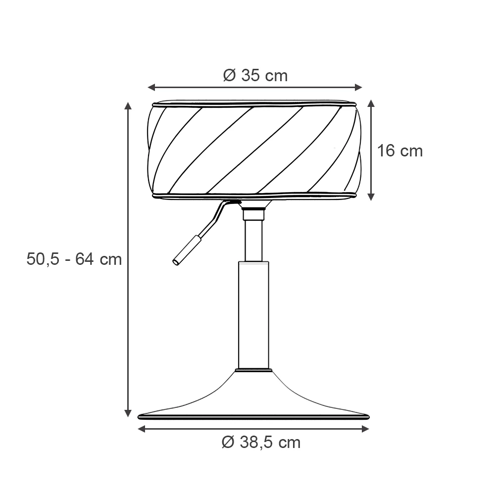 Vicco Taboret Beżowy 35 x 64 cm, Cherio