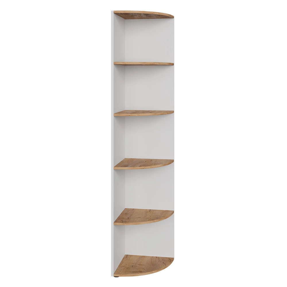 Vicco Hoekplank Eik wit/goud 40 x 180.6 cm, Ecki